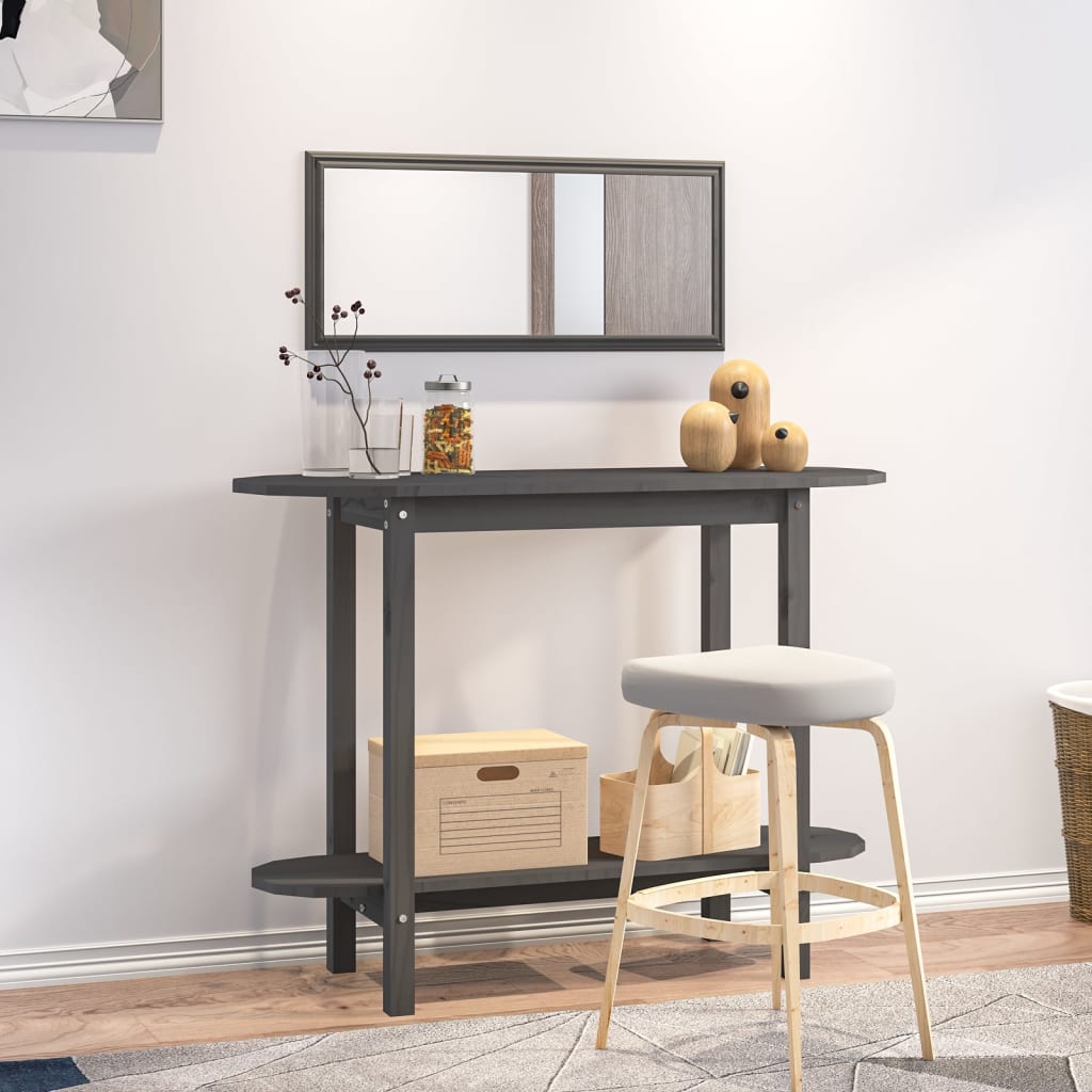 Wandtafel 110X40X80 Cm Massief Grenenhout