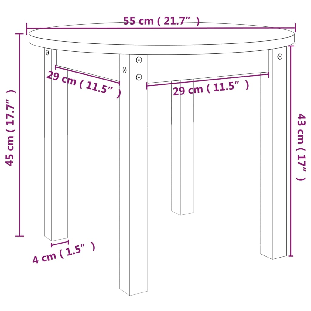 Salontafel Massief Grenenhout