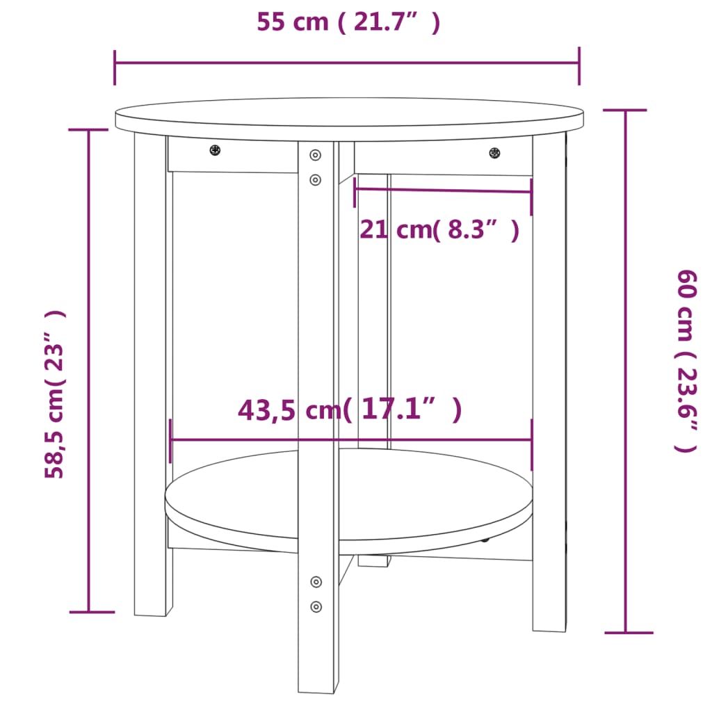 Salontafel Massief Grenenhout