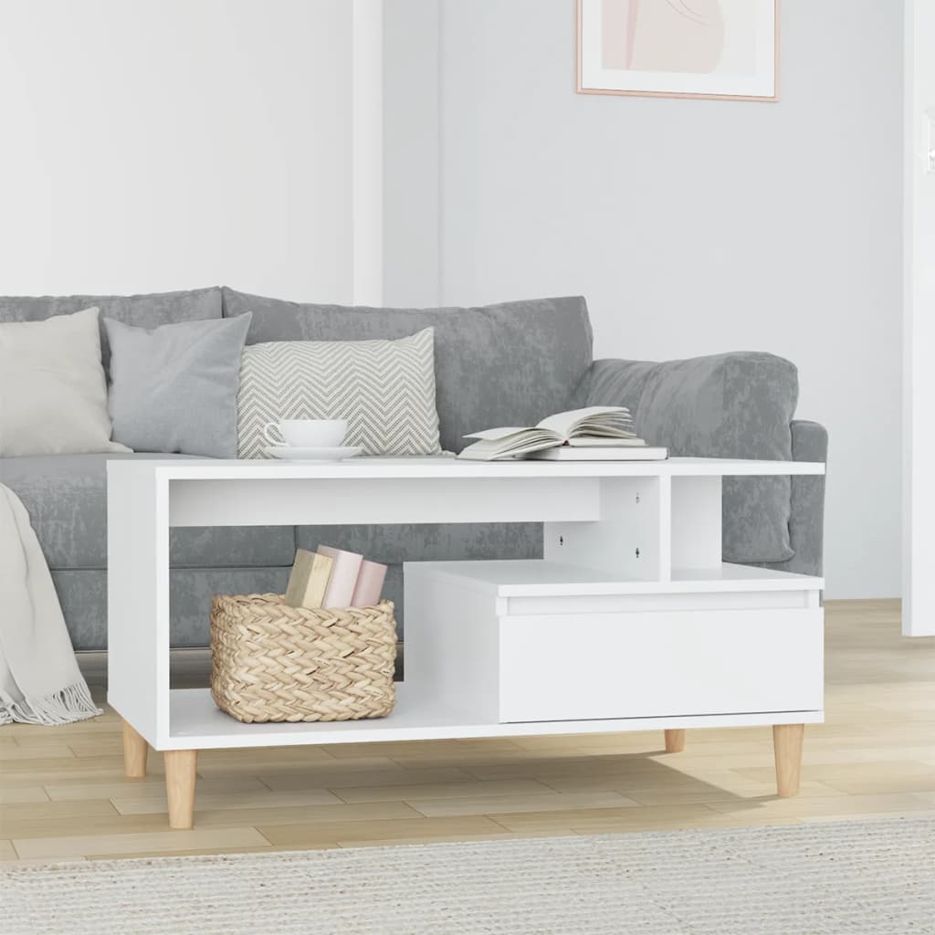 Salontafel 90X49X45 Cm Bewerkt Hout
