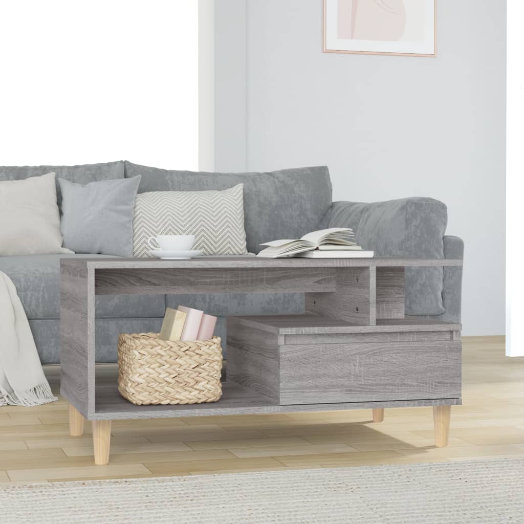 Salontafel 90X49X45 Cm Bewerkt Hout