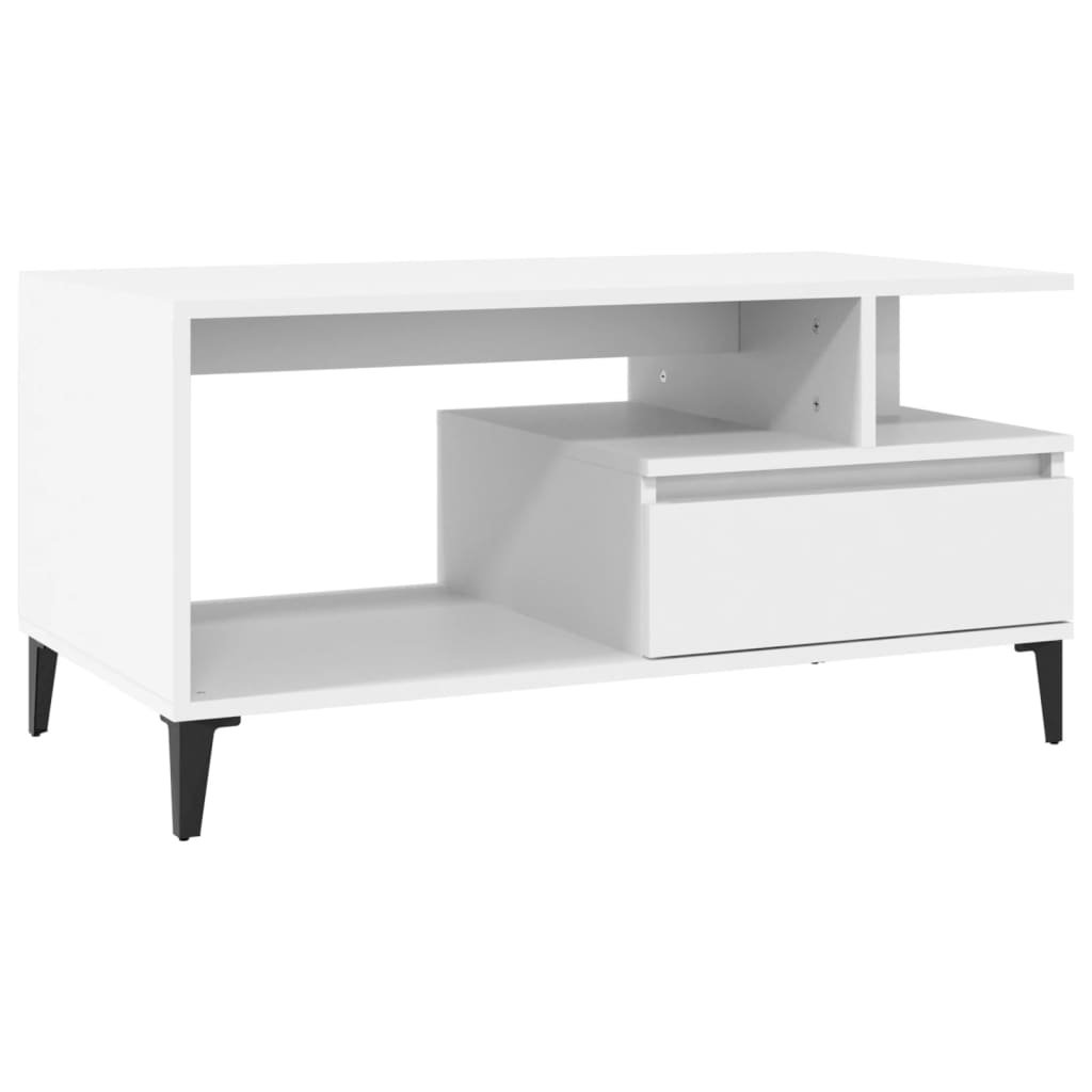 Salontafel 90X49X45 Cm Bewerkt Hout