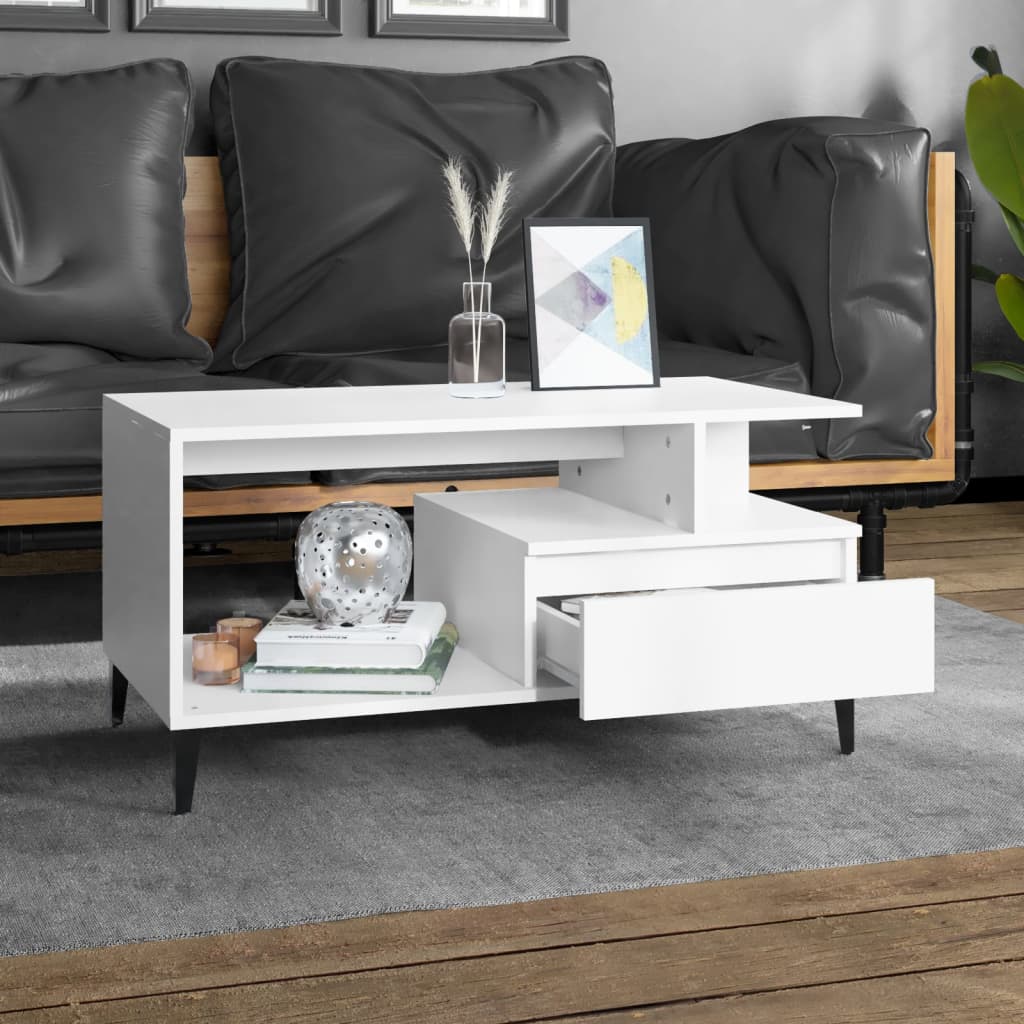 Salontafel 90X49X45 Cm Bewerkt Hout