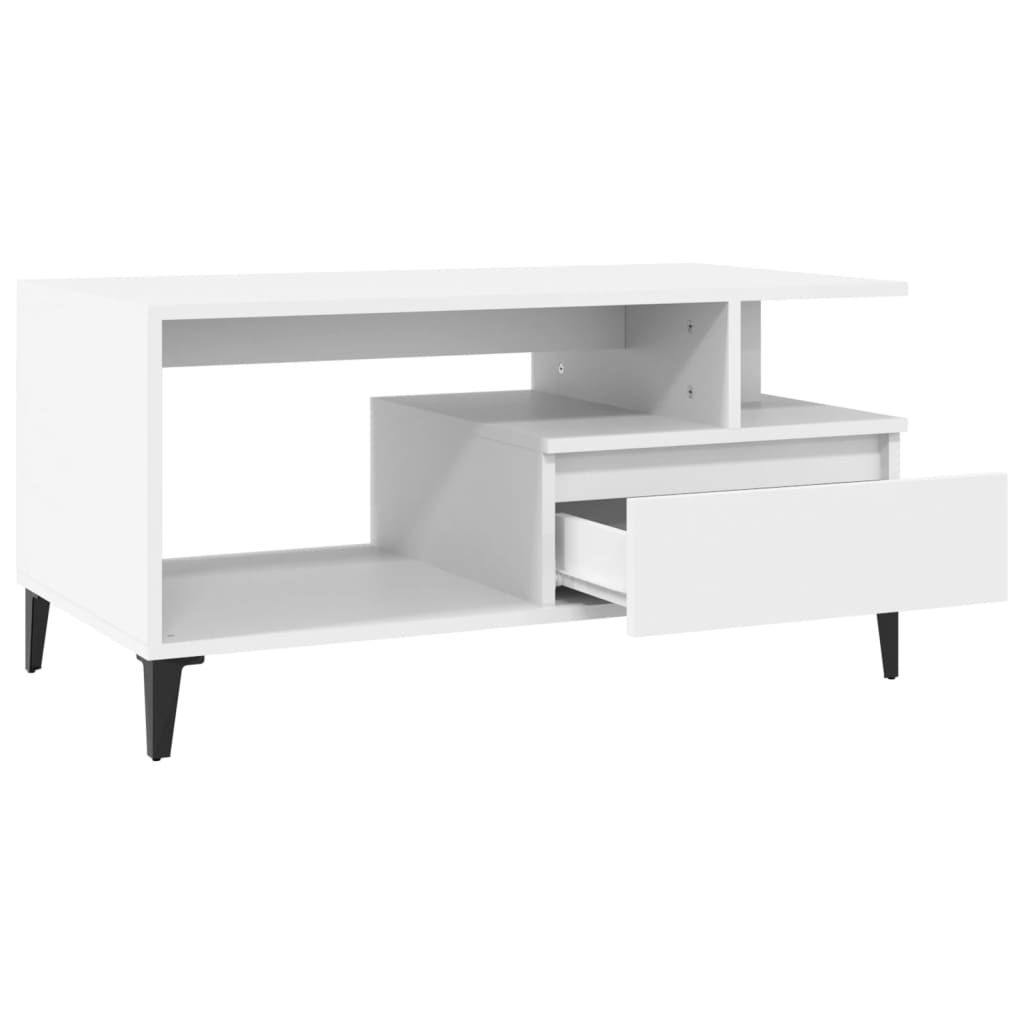Salontafel 90X49X45 Cm Bewerkt Hout