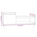 Salontafel 100X50X45 Cm Bewerkt Hout