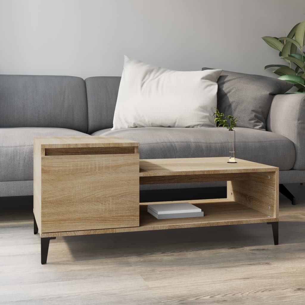 Salontafel 100X50X45 Cm Bewerkt Hout