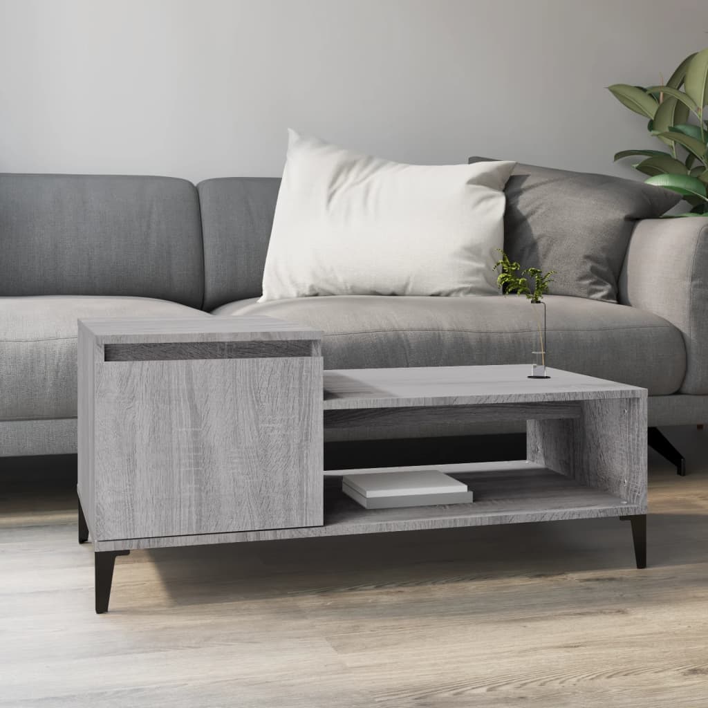 Salontafel 100X50X45 Cm Bewerkt Hout