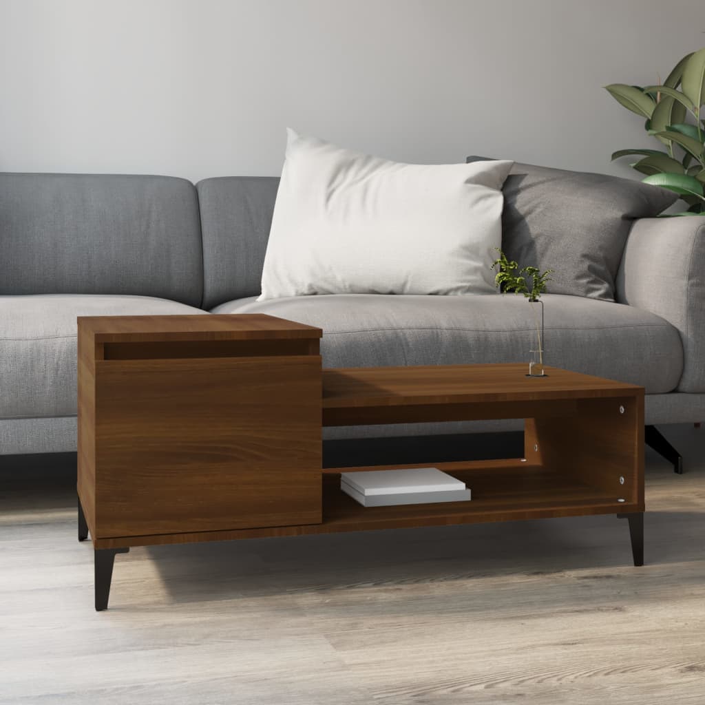 Salontafel 100X50X45 Cm Bewerkt Hout