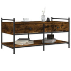 Salontafel 99X50X50 Cm Bewerkt Hout Kleurig