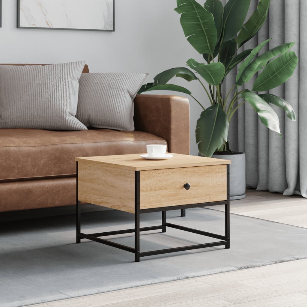 Salontafel 100X51X40 Cm Bewerkt Hout Kleurig
