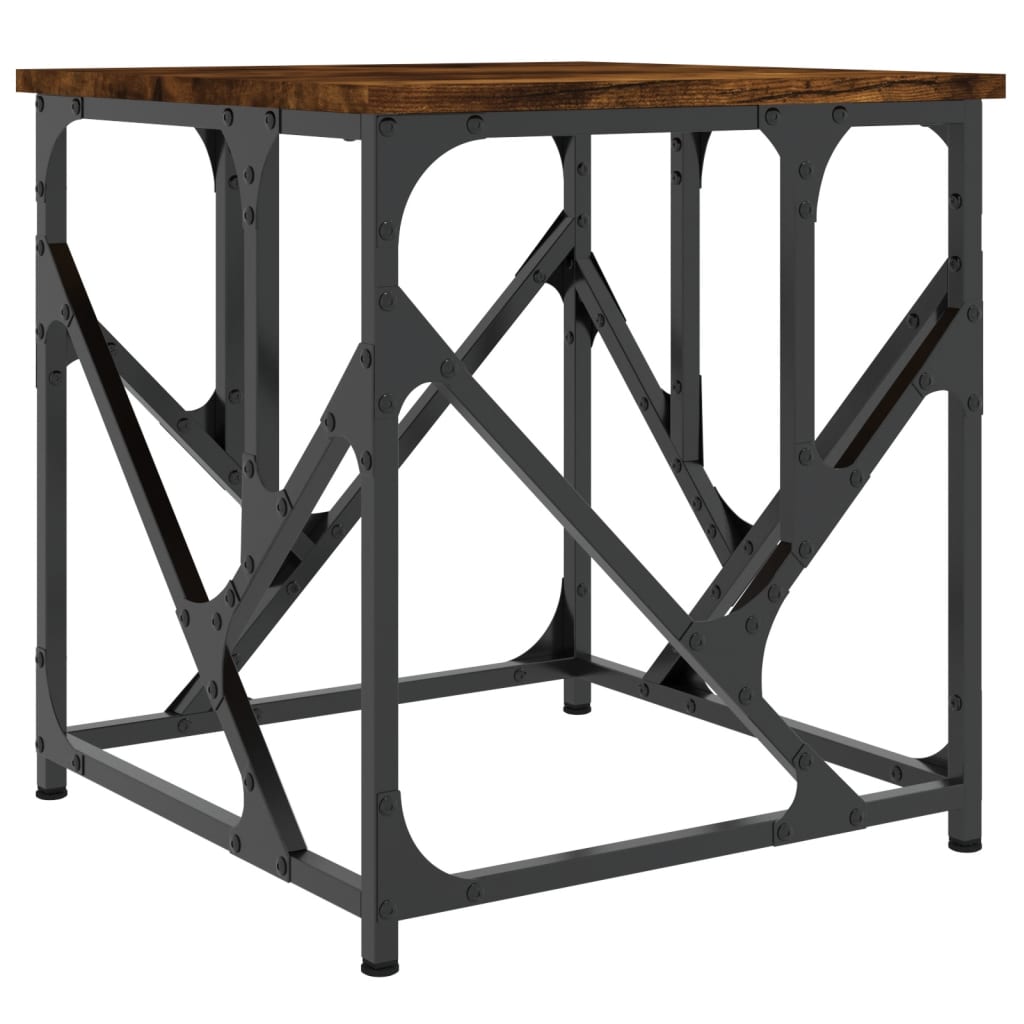 Salontafel 45X45X47,5 Cm Bewerkt Hout Kleurig