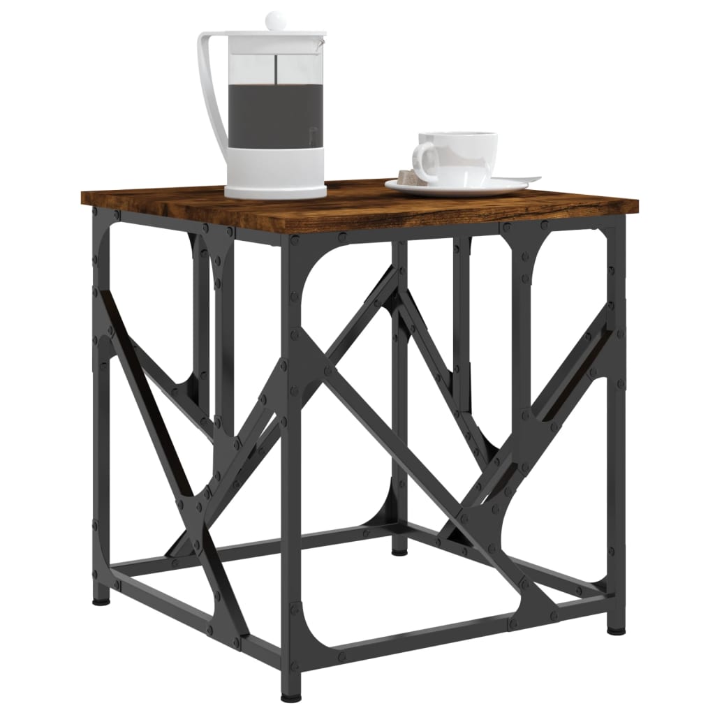 Salontafel 45X45X47,5 Cm Bewerkt Hout Kleurig