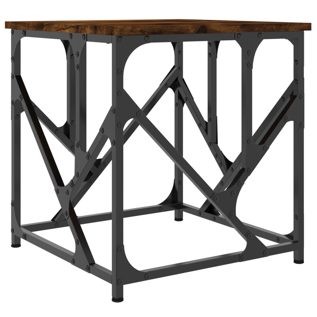 Salontafel 45X45X47,5 Cm Bewerkt Hout Kleurig