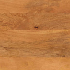 Salontafel 80X54X40 Cm Massief Mangohout Bruin En Zwart