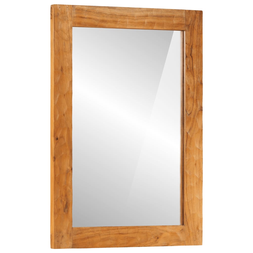 Badkamerspiegel 50X70X2,5 Cm Massief Acaciahout En Glas