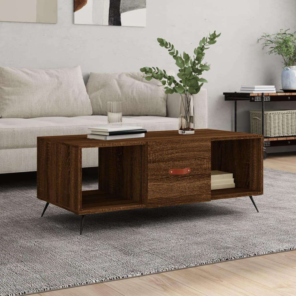 Salontafel 102X50X40 Cm Bewerkt Hout