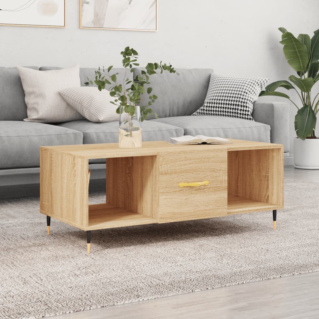 Salontafel 102X50X40 Cm Bewerkt Hout