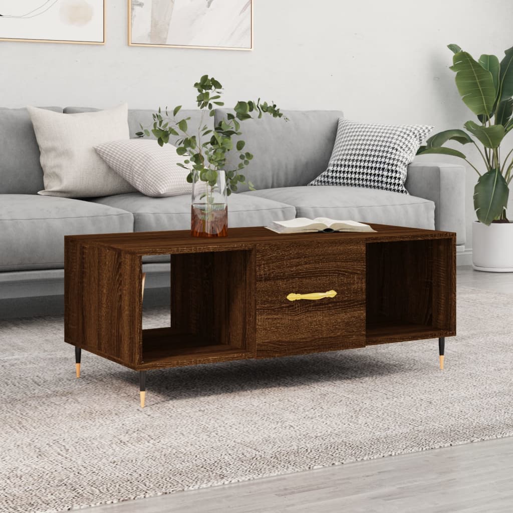 Salontafel 102X50X40 Cm Bewerkt Hout