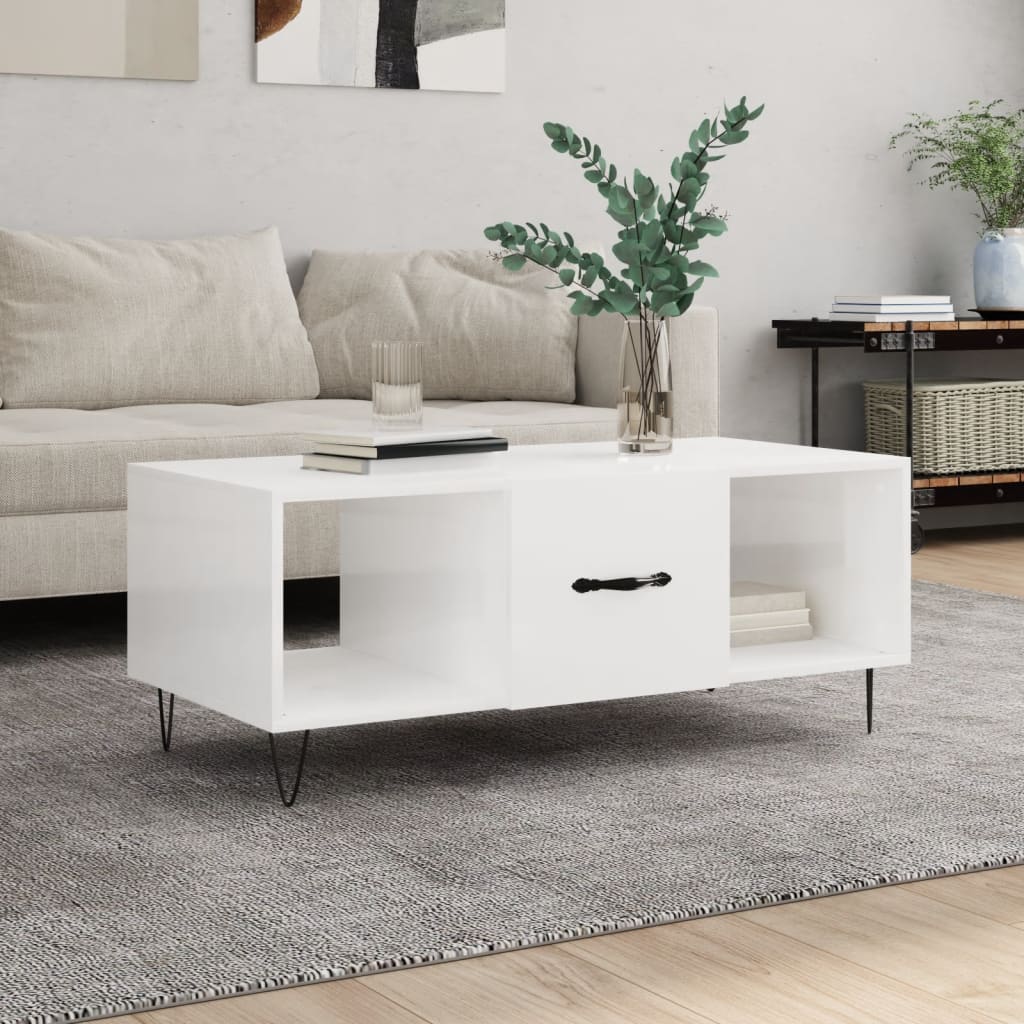 Salontafel 102X50X40 Cm Bewerkt Hout