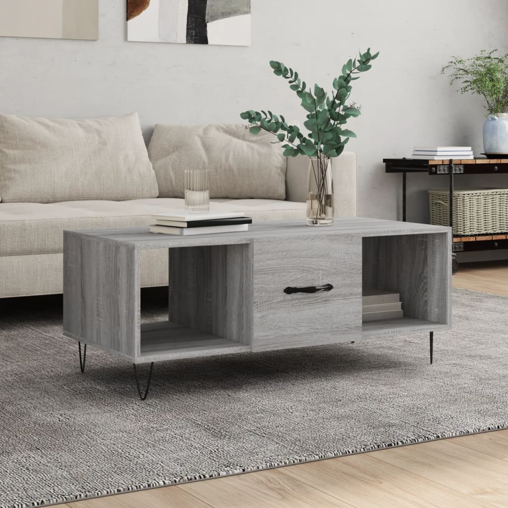 Salontafel 102X50X40 Cm Bewerkt Hout