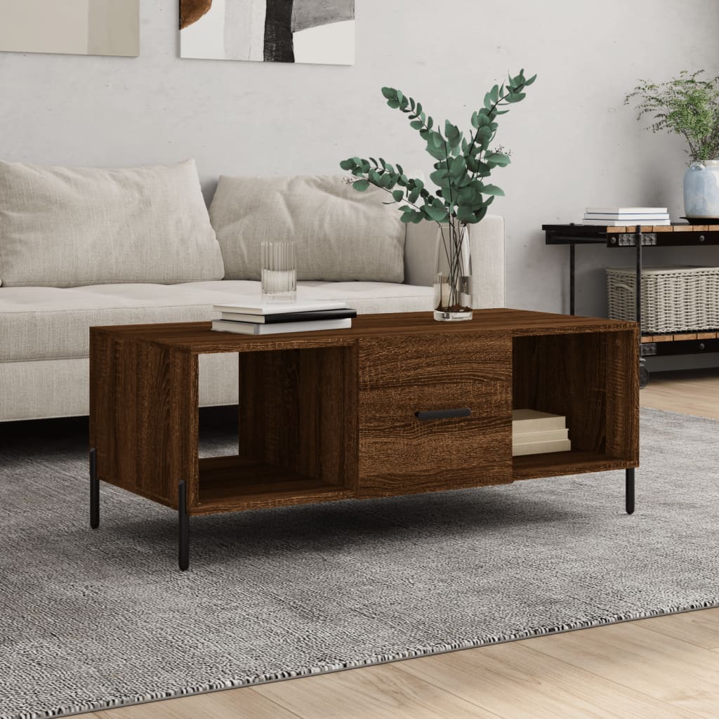 Salontafel 102X50X40 Cm Bewerkt Hout