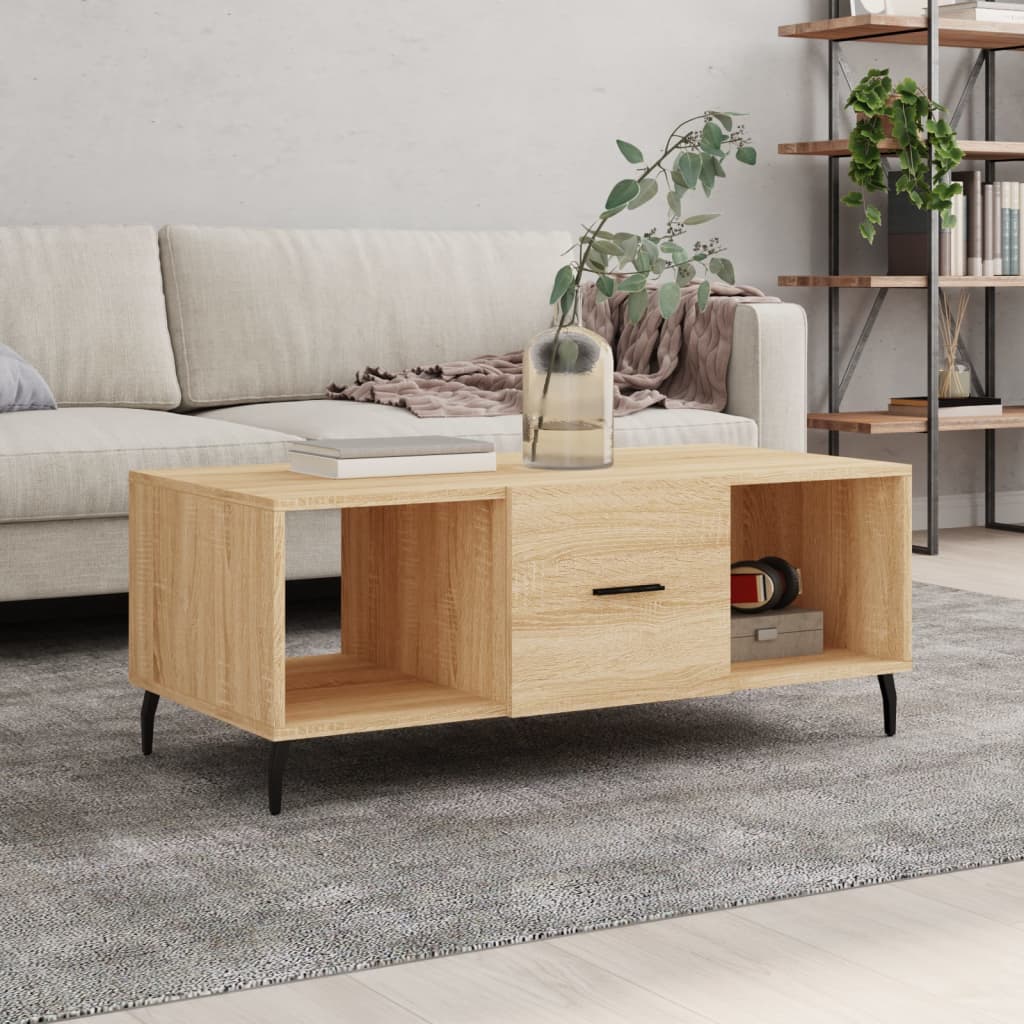 Salontafel 102X50X40 Cm Bewerkt Hout