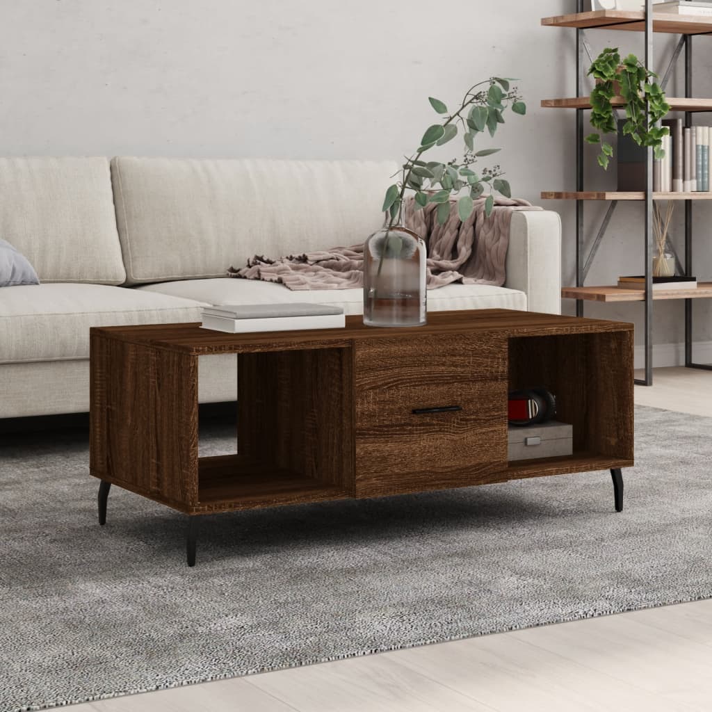 Salontafel 102X50X40 Cm Bewerkt Hout