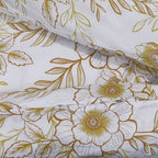 Dekbedovertrekset 240X220 Cm Katoen Wit En Bruin