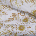 Dekbedovertrekset 200X200 Cm Katoen Wit En Bruin
