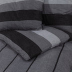Dekbedovertrekset 140X200 Cm Katoen Donkergrijs