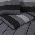 Dekbedovertrekset 220X240 Cm Katoen Donkergrijs