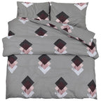 Dekbedovertrekset 155X220 Cm Katoen Grijs Multikleur