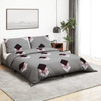 Dekbedovertrekset 155X220 Cm Katoen Grijs Multikleur