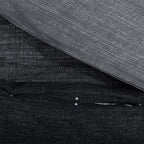 Dekbedovertrekset 140X200 Cm Katoen Donkergrijs En Zwart