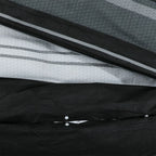 Dekbedovertrekset 260X220 Cm Katoen Zwart En Wit Zwarte Strepen