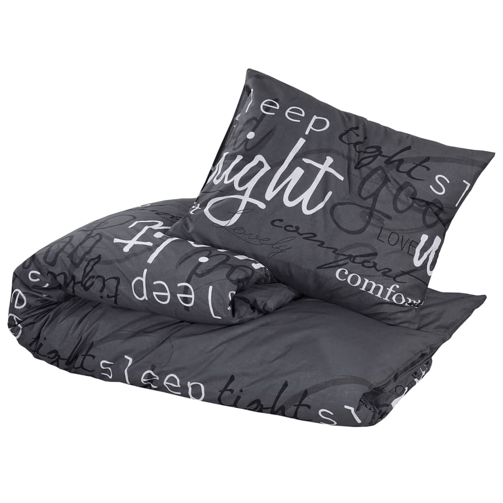 Dekbedovertrekset 260X240 Cm Katoen Zwart En Wit