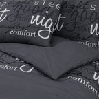 Dekbedovertrekset 260X240 Cm Katoen Zwart En Wit