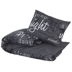 Dekbedovertrekset 200X220 Cm Katoen Zwart En Wit