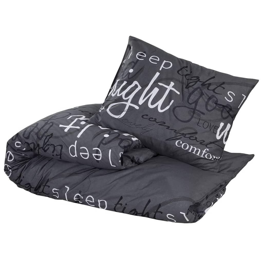Dekbedovertrekset 200X220 Cm Katoen Zwart En Wit