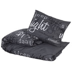 Dekbedovertrekset 260X220 Cm Katoen Zwart En Wit