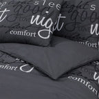 Dekbedovertrekset 260X220 Cm Katoen Zwart En Wit