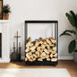 Houtblokhouder Met Wielen 76,5X40X108 Cm Grenenhout
