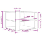 Salontafel 59,5X59,5X40 Cm Bewerkt Hout Ig