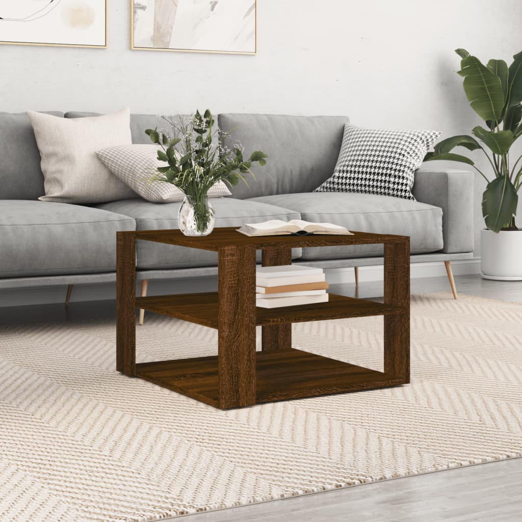 Salontafel 59,5X59,5X40 Cm Bewerkt Hout Ig