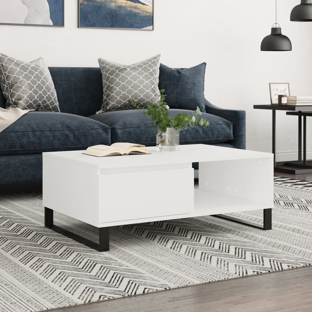Salontafel 90X60X35 Cm Bewerkt Hout
