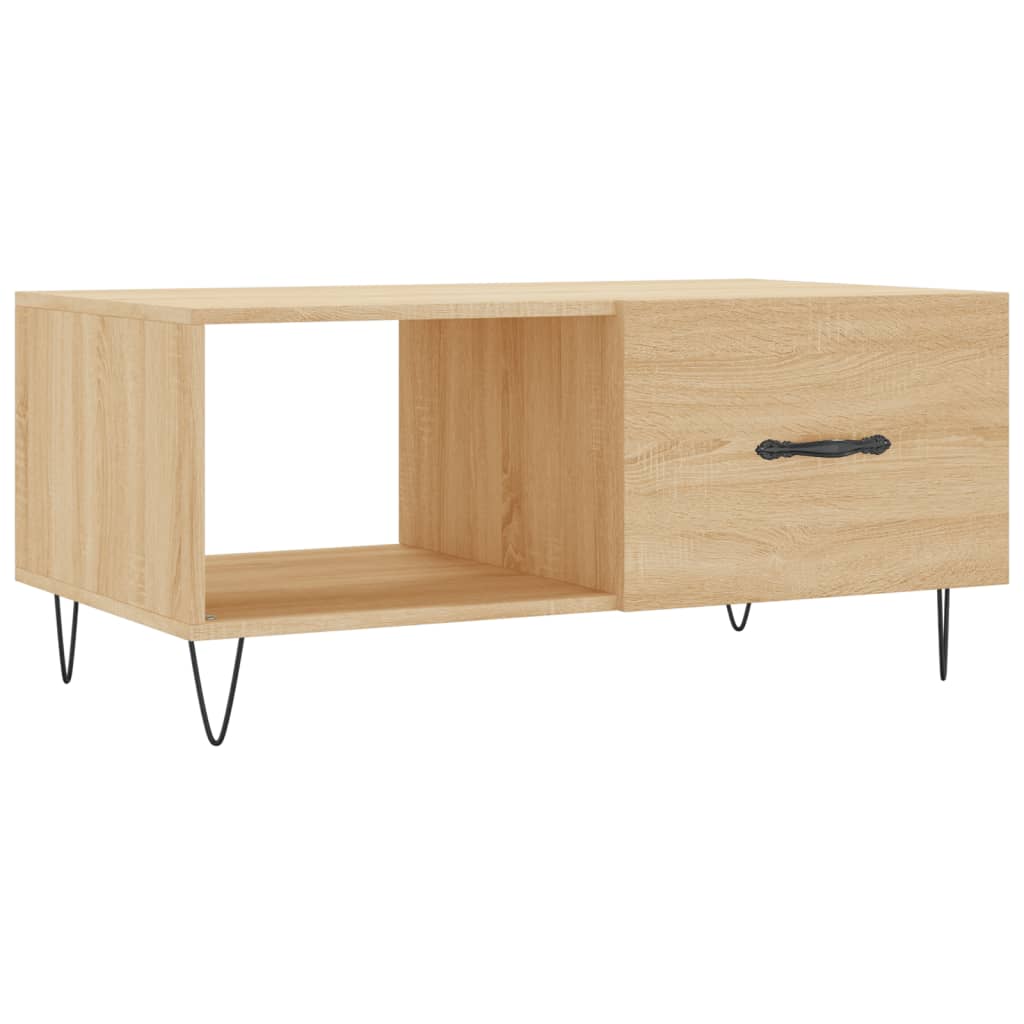 Salontafel 90X50X40 Cm Bewerkt Hout Kleurig