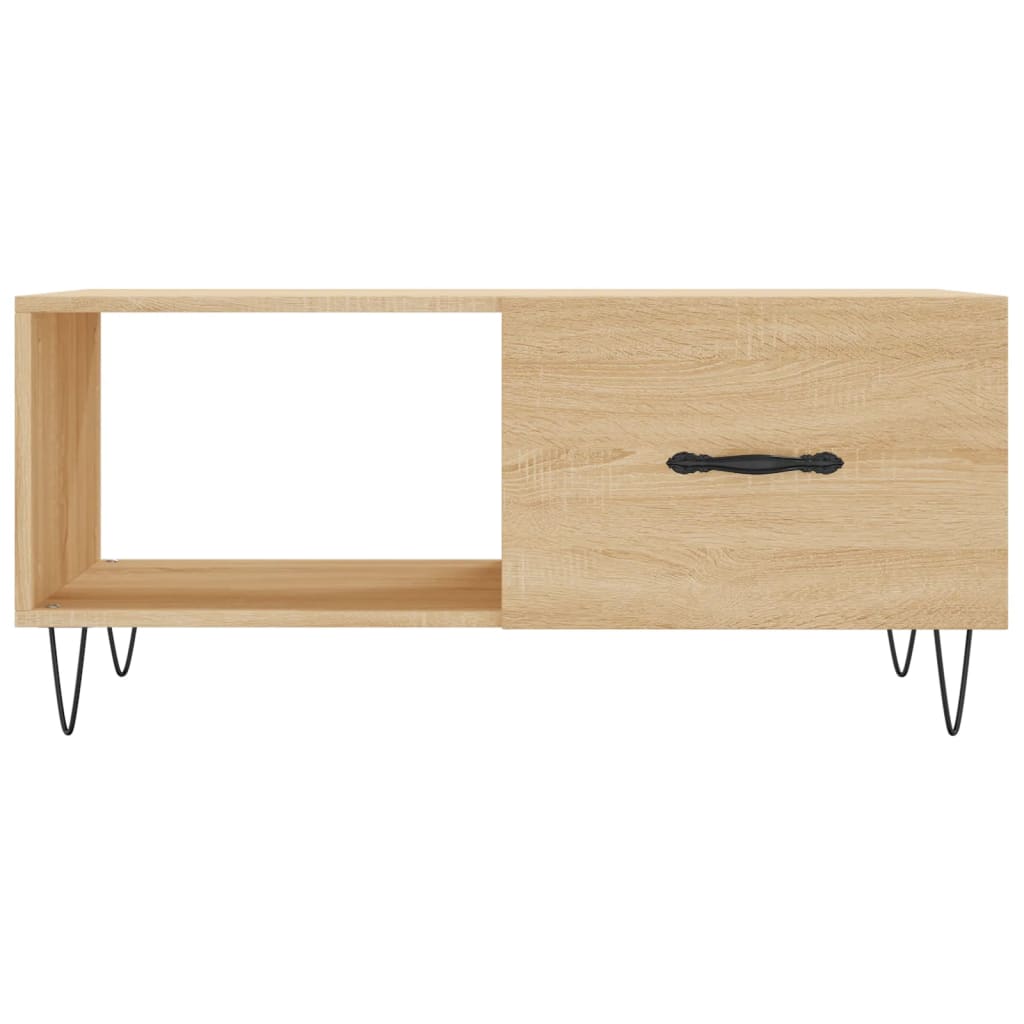 Salontafel 90X50X40 Cm Bewerkt Hout Kleurig
