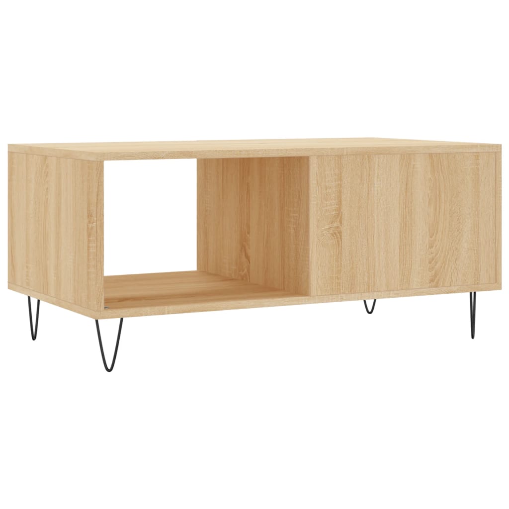 Salontafel 90X50X40 Cm Bewerkt Hout Kleurig