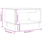 Salontafel 60X50X40 Cm Bewerkt Hout Kleurig
