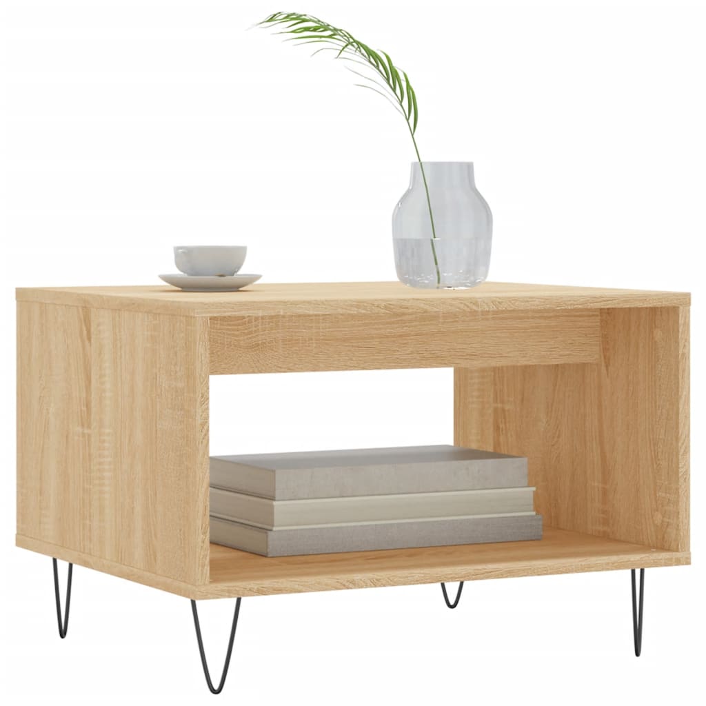 Salontafel 60X50X40 Cm Bewerkt Hout Kleurig
